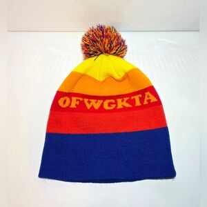 Tyler the Creator 'OFWGKTA' Odd Future Rainbow Beanie One Size Unisex Merch Hat